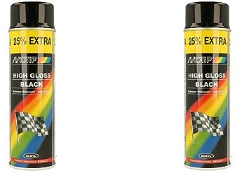 Motip M04005 Rallye Lacquer gloss-500 ml, High Gloss Black, 500 ml (Pack of 2)