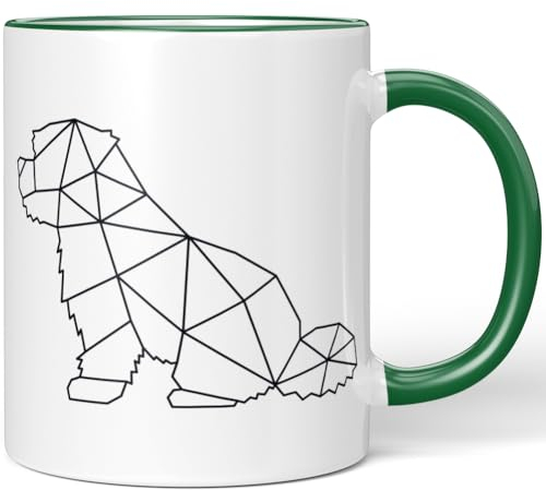 JUNIWORDS Tasse, Malteser, Origami-Stil, Grün (1010074)