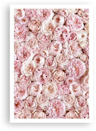 ARTTOR Affiche Decoration Murale Moderne Poster sans Cadre 70x100cm Fleurs Pastel Des Roses Deco Affiches Murales Wall Art Design Tableau Decoration Salon Chambre Cuisine Decor P2XPA70x100-5384