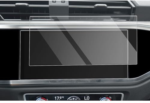 CDEFG Kompatibel mit Audi Q3 F3 2019-2023 Infotainmentsystem 8,8 Zoll Auto Navigation Tempered Glas Schutzfolie 9H Kratzfest GPS Transparent Displayschutzfolie Zubehör (2 Stück)