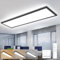Oraymin LED Panel Deckenleuchte Schwarz 120x30 cm, Lampe Wohnzimmer mit Fernbedienung, Moderne Küchenlampe 40W 4400LM, Neutralweiße Deckenlampe Für Büro, Wohnzimmer, Küche, Schlafzimmer