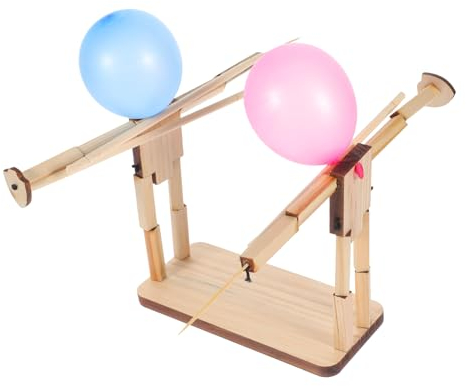 ibasenice Fechtspielzeug aus Holz Kinder holzspielzeug kasperlfiguren Holzpuppe für Rollenspiele kasperpuppen Holzspielzeug für Vorstellungskraft Fechtpuppe Kinder Indoor-Spielzeug hölzern