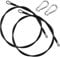 NQEUEPN 2pcs 59in/150cm Fitness Extension Cables, Home Gym Cable Extension with Carabiner for Bowflex Home Gym Machine Accessories for Leg Extensions