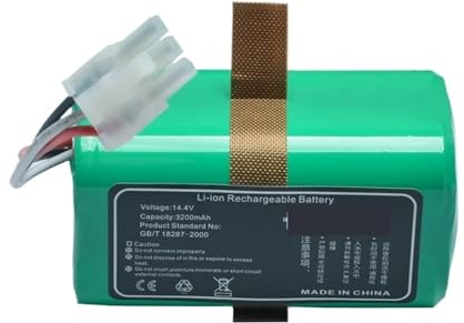 RRYUIOO Batería De Litio De 3200mAh, Compatible con Miele Scout RX1 RX1-SJQL0, Robot Aspirador, Accesorios De Limpieza De Celdas De Litio, Repuestos