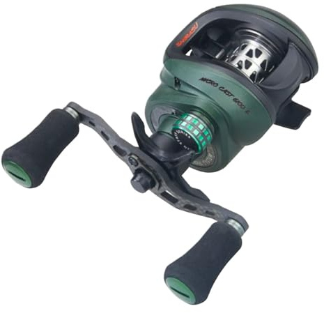 Balzer Shirasu Micro Cast 6100 L - Linkshand Baitcaster, Multirolle, Angelrolle