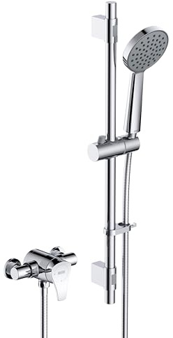 Capri3 Thermostatic Exposed Shower Valve with Riser Kit Chrome