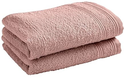 UNIVERSDECOR - Lot De 2 Serviettes invité éponge Spa 30 x 50 cm / 400 GR/m² (Vieux Rose)