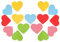 ARTSEWPLY 100pcs Heart-shaped Soft Magnets for Valentine's Day Decoration Reusable Office and Kitchen Magnets Creative Love Heart Decor for Fridge and Notice Board Use