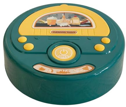 Harilla Kinder Reinigungsroboter Spielzeug, Bodenkehrer Spielzeug, Roboter Staubsauger Cleaner Rollenspiel Spielzeug, Kehrmaschine Reinigungswerkzeug Mininatur Puppenhaus Möbel Kleinkind Spielhaus