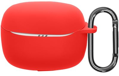 kwmobile Carcasa de Silicona Compatible con JBL Tune Beam 2 - Funda para Cascos inalámbricos - Rojo