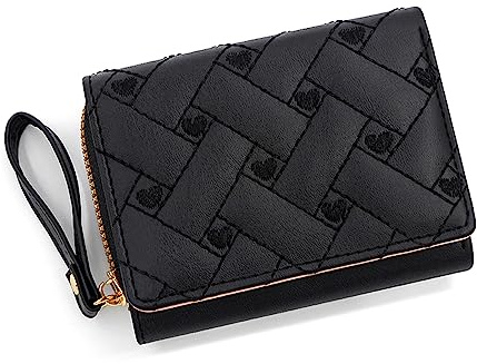 YAOGUI Women Zipper Wallet Business Card Holder Small Coin Purse PU Leather Change Pocket Portable Travel Cards Short Wallet