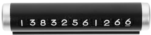 COOLHIYA Car Parking Plate Aluminium Alloy Temporary Parking Card with Phone Number for Easy Installation and Lightweight Design Suitable for Residential