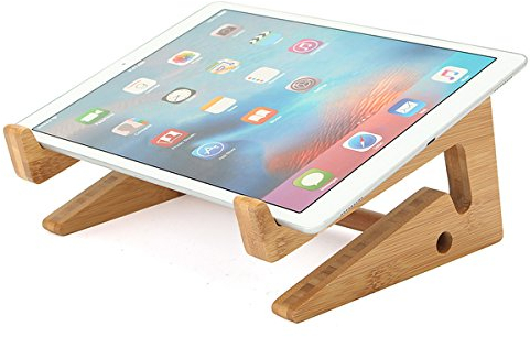 EsportsMJJ Multifunzionale in Legno per Desktop Stand Staccabile Supporto per MacBook Laptop Tablet Phone Keyboard