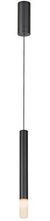 SLV LED Pendelleuchte HELIA | Dimmbare LED Deckenleuchte, Hängelampe für Wohnzimmer, Bar, Esszimmer| Decken-Lampe in exklusivem Zylinder Design (Material Aluminium/Acryl, LED, Schwarz)