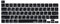 XSKN Tastaturabdeckung aus Silikon, kompatibel mit MacBook Pro 13,3 Zoll (33,8 cm), 40,6 cm, mit Touch Bar und Touch ID – A2251 A2289 A2338 M1 A2141 (US-Version, arabisches Schwarz)