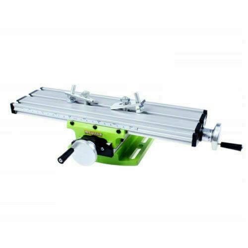 SENDERPICK Mesa de trabajo fresadora mesa de coordenadas Mini Fresadora Multifunción Tornillo Soporte Cruz Carro Trabajo Mesa de Trabajo Mesa de Taladro Fresa - Verde