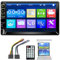 7-Zoll-Doppel-Din-Auto-Audio-Empfänger, Kompatibel mit Sprachsteuerung Carplay und Android Auto, 7-Zoll-LCD-HD-Digital-Multicolor-Touchscreen-MP5-Player, UKW-Radio, Musik-Player,