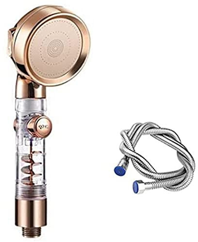 Doumneou High Pressure Rain Shower, Portable Turbocharge Shower , Adjustable Switch, Turbo Massage Shower, 3 Nozzles Type