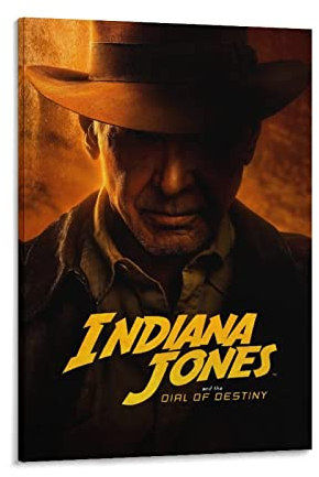 Rudd Indiana Jones And The Dial Of Destiny (1) Filmposter, Wandkunstdruck, Retro, ästhetische Raumdekoration, Malerei, Leinwand, Poster für Zuhause und Büro, Dekorationen, 40 x 60 cm