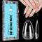 TOMICCA Acrylic Nail Tips, 504pcs Clear False Nails, Full Cover Fake Nails Extensions for Salon Professionals & Home Use, Long Lasting and Durable Manicure Kit for Women Girls, 12 Sizes Medium Almond
