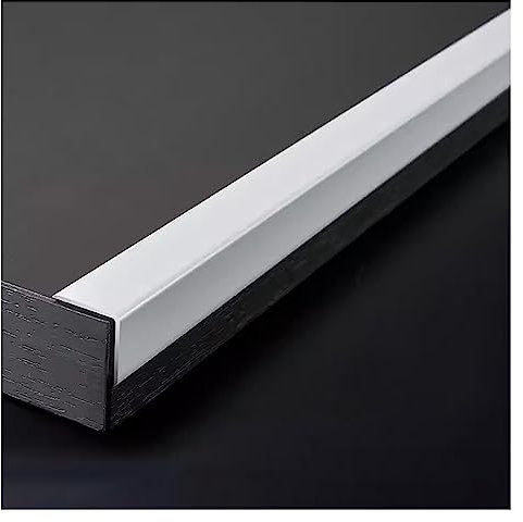 Kantenschutz aus Metall, Eckschutz aus weißem Metall, Aluminium-Treppenkantenschutz, wasserdichter Stufenkantenschutz, Treppenschwelle for Laminat-/Hartholzböden/Schutz und Dekoration ( Color : L90cm/