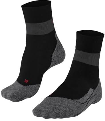FALKE Damen Laufsocken RU Compression Stabilizing W So Lyocell Funktionsmaterial mit Kompression 1 Paar, Schwarz Black-Mix 3010, 39-40