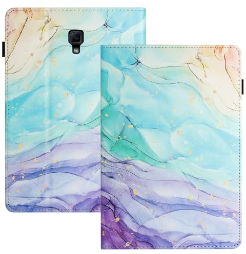 LSPCASA Custodia per Samsung Galaxy Tab A da 10,5 pollici - Cover in PU+TPU con slot per schede, cavalletto per tablet SM-T590 - Design dipinto a olio