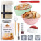 Komplettes Sauerteig-Brot-Starter-Set, Glas-Sauerteig-Starter-Set & Tonnen Sauerteig-Brot-Backzubehör – Sauerteig-Starter-Set enthält Sauerteigglas, Silikon-Brotschale