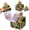 Partideal Geldgeschenke Geburtstag,Happy Birthday Geschenkbox,DIY Geschenkverpackung,Überraschungsbox Rätselbox Money Box,Geldbox für Geldgeschenke,Mystery Box für Freunde Familie Kinder(Schwarz?Gold)