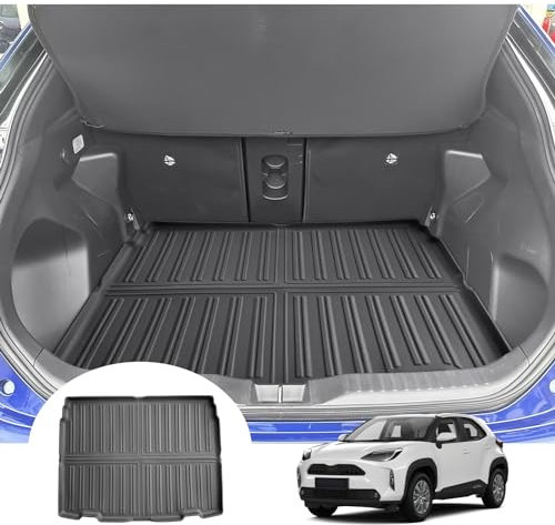 GAFAT Compatible con Toyota Yaris Cross/Hybrid 2021-2024 2025 Alfombrilla para Maletero, Fácil de Plegar, Alfombrilla Gomma TPE para Todo Tipo de Clima Original Escaneo 3D (Posición Superior)