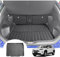 GAFAT Kompatibel mit Toyota Yaris Cross/Hybrid 2021-2024 2025 Kofferraummatte, Leicht zu Falten, TPE Allwetter Kofferraumwanne, Original 3D-Scan Hohe Kante [Oberer Ladeboden]