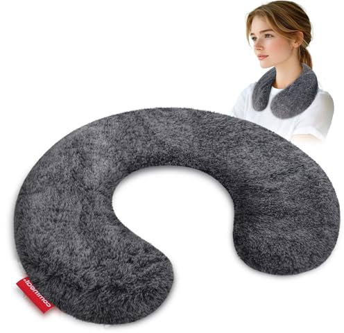 Comfheat Lavender Microwave Neck Pillow, Heatable/Chillable Microwaveable Heated Neck Wraps for Pain Aromatherapy with Removable Washable Cover, Great for Relaxation and Pain Relief