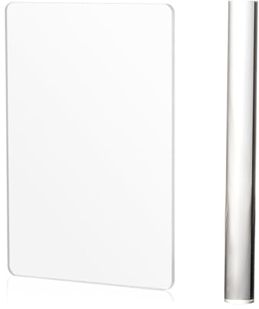 2Pcs Acrylic Clay Rolling Pin with Board and Roller for DIY Hand Shaping and Sculpting