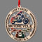 Motorrad-Ornament, Motorrad-Weihnachtsbaumschmuck, 2-lagiges Holz & Acryl, Weihnachtsschmuck 2024, Motorrad-Liebhaber, Geschenk für Motorradliebhaber, Freundschafts-Motorrad-Weihnachtsschmuck