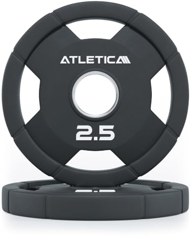 ATLETICA 4H Rubber Plates, 2x10kg, Ø50mm
