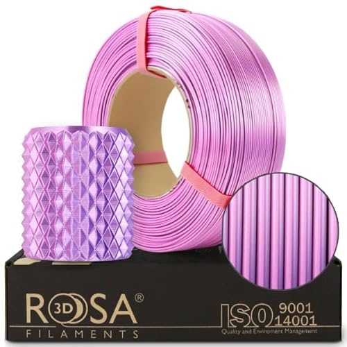 ROSA3D Magic PLA Silk Filament 1.75 mm für 3D Drucker, Rosa Dynamisch Refill 1 kg