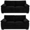 Amalfi Full Back 2+3 Seater Sofa, Jumbo Cord, 5 colours (BLACK, 3+2 SEATER)