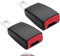 IPNSDON Set di 2 pezzi accessori auto nero 12 cm/4,72 pollici accessori auto per la maggior parte delle parti dell'auto
