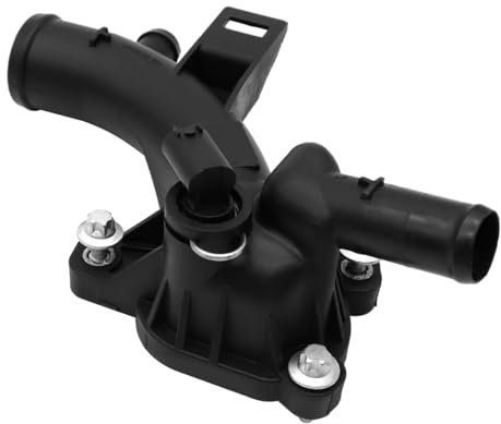 Nicear Thermostat Housing Coolant Flange Outlet for Vauxhall Corsa D/E Adam Astra J Meriva B 1.2 1.4L Engines (2010-2019) 2 Pin Connector (Part No. 25192985)