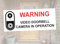 Warning Video Doorbell Camera In Operation Sign Notice Adhesive Sticker 160mm x 65mm