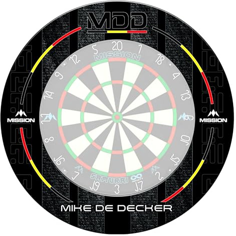 Mission Darts | Darts and Dartboard Surround | Heavy Duty | Mike De Decker.