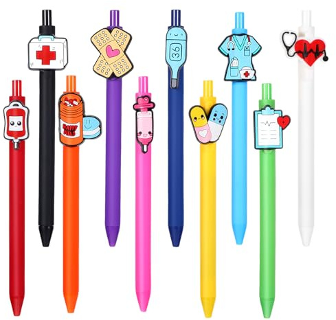 10 Stück Krankenschwester Geschenke für krankenschwestern Kugelschreiber | Lustige Kugelschreiber Krankenschwester Stifte Abschiedsgeschenk Nurse Accessories für Krankenschwestern Rettungssanitäter