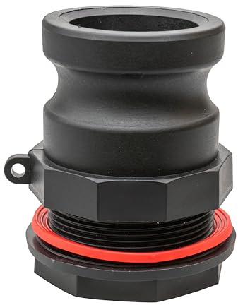 Camlock Type F Fitting -Male Thread with nut and Washer (Tank Adaptor) for use with layflat Hose Fittings (1.25 (32mm))