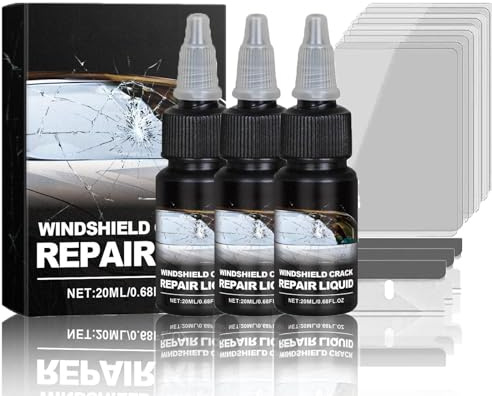 Generisch Windschutzscheibe Reparaturset, 2025 Modell Scheibenreparatur Auto Set, Steinschlag Reparaturset Windschutzscheibe, Windshield Repair Kit zur Reparatur von Windschutzscheiben und Glas (3)