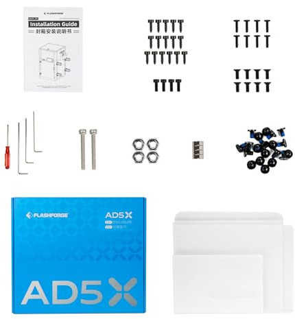 Flashforge Gehäuse Bausatz für AD5X 3D-Drucker | DIY Enclosure mit Panels & Schrauben, Ermöglicht sicheres & leises Drucken, ABS, ASA, PC Filament