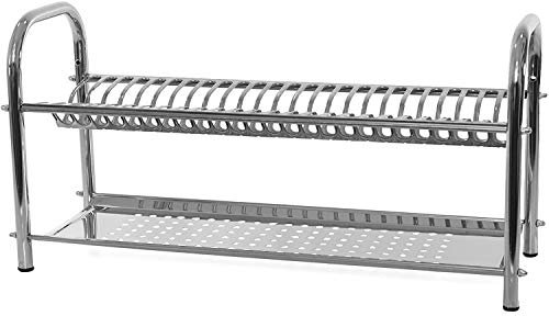 égouttoir à vaisselle à poser / mural en acier inoxydable de 50 cm