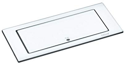 Schulte 1592 7100 1800 EVOline Backflip, 2 Schukosteckdosen, 1 STK. USB-Charger, Glas weiß, 5 V