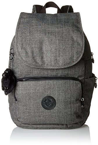 Kipling Cayenne, Sacs à dos femme, Grau (Cotton Grey), 27x37x19.5 cm (B x H T)