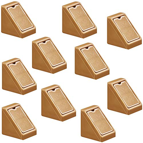 Gedotec Möbelverbinder Schrank Universal-Eckverbinder beige - H9580 | Rückwand-Verbinder mit Abdeckkappe | Eckwinkel Kunststoff | Korpusverbinder zum Schrauben | 20 Stück - Eckverbinder für Möbel