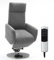 Cavadore TV-Sessel Cobra, Fernsehsessel mit 2 E-Motoren, Akku und Aufstehhilfe, Relaxfunktion, Liegefunktion, Ergonomie L, 71 x 112 x 82, Belastbar bis 130 kg, hellgrau